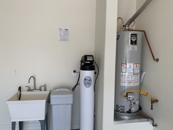 Water Heater and Laundry Tub