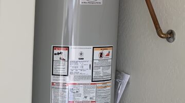 Water Heater and Laundry Tub